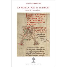 La révélation et le droit - Précédé de "Lettre à Rome"