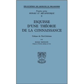 Esquisse d'une théorie de la connaissance