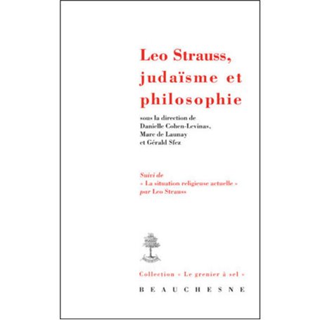 Léo Strauss, judaïsme et philosophie