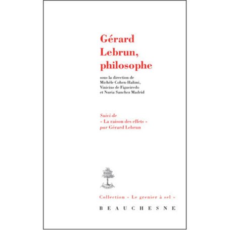 Gérard Lebrun, philosophe