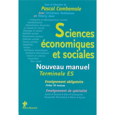 Nouveau manuel de Terminale de Sciences Economiques et Sociales