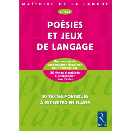 Poésies et jeux de langage CP CE1