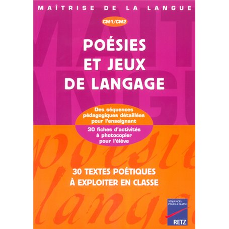 Poésies et jeux de langage CM1 CM2