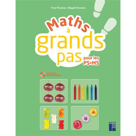 Maths à grands pas PS MS + CD + téléchargement