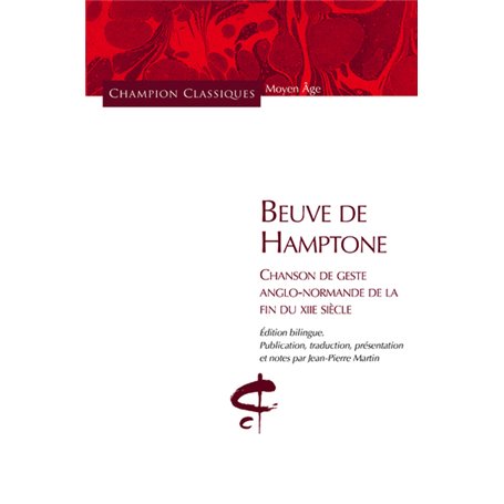 Beuve de Hamptone. Chanson de geste anglo-normande