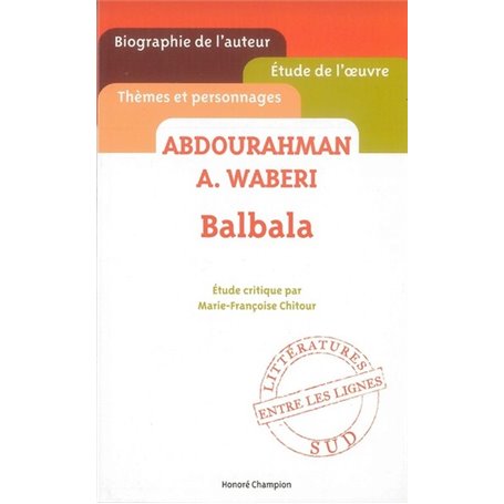 Balbala. Abdourahman A.Waberi