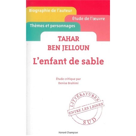 L'Enfant de sable - Tahar Ben Jelloun - Etude critique