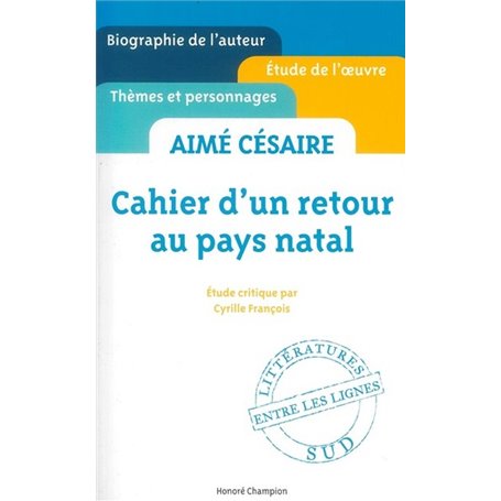 Cahier d'un retour au pays natal - Aimé Césaire -