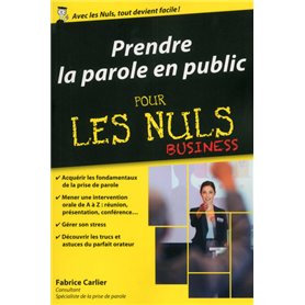 Prendre la parole en public Poche Pour les Nuls Business