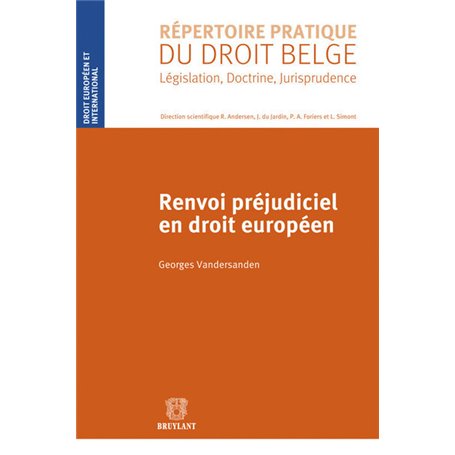 Renvoi préjudiciel en droit européen