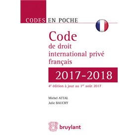 Code de droit international privé français 2017-2018