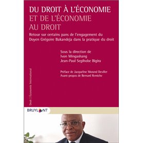 Du droit à l'économie et de l'économie au droit