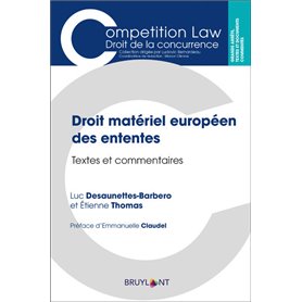 Droit matériel européen des ententes