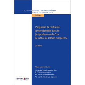 L'argument de continuité jurisprudentiel ds la jurisprudence de la Cour de Justice de l'UE