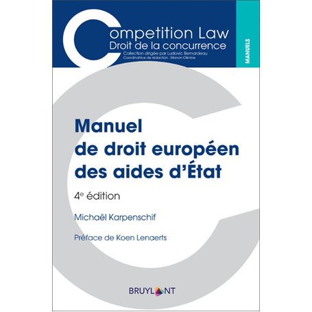 Manuel de droit européen des aides d'Etat