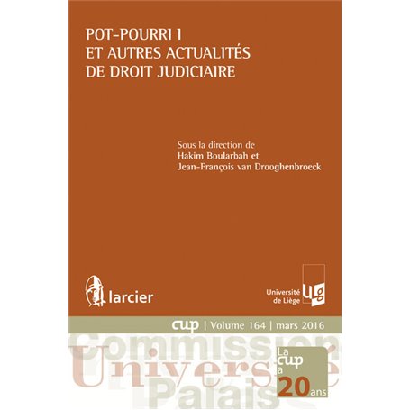 Pot-pourri I et autres actualités de droit judiciaire