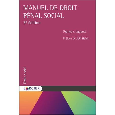 Manuel de droit pénal social