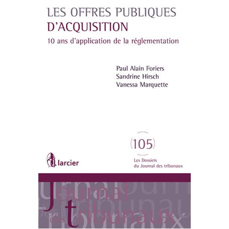 Les offres publiques d'acquisition