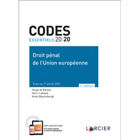 Code essentiel - Droit pénal de l'Union européenne