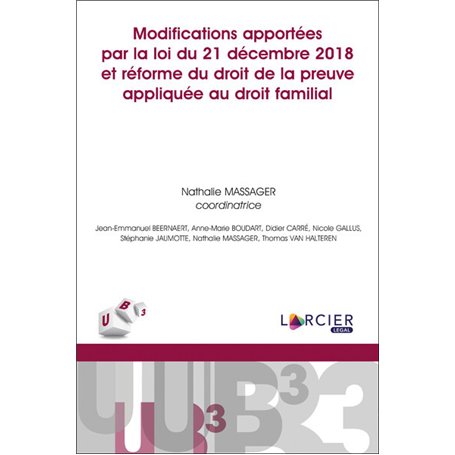 Modifications apportées par la loi du 21 décembre 2018 et réforme du droit de la preuve appliquée