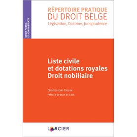 Liste civile et dotations royales - Droit nobiliaire