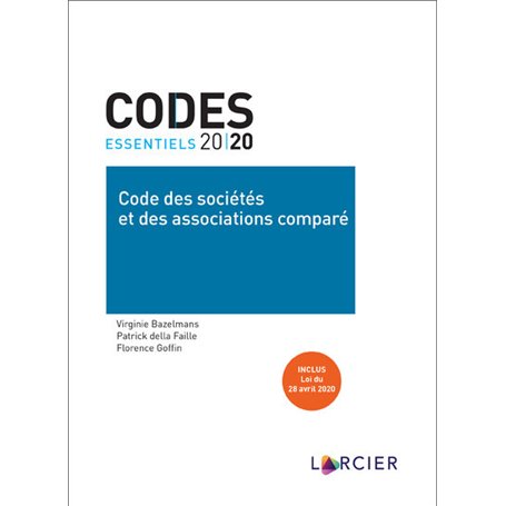 Code essentiel - Code des sociétés et des associations comparé