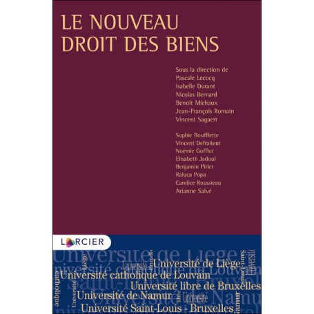 Le nouveau droit des biens