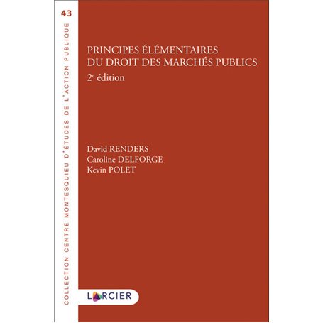 Principes élémentaires du droit des marchés publics