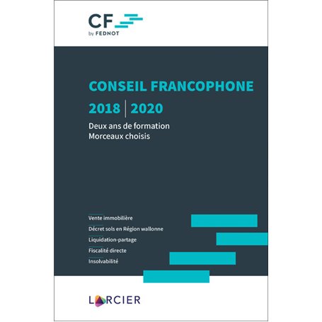 Conseil francophone 2018-2020 - deux ans de formation