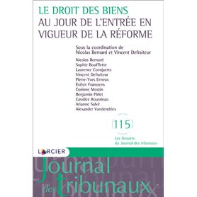 Le droit des biens au jour de l'entrée en vigueur de la la réforme