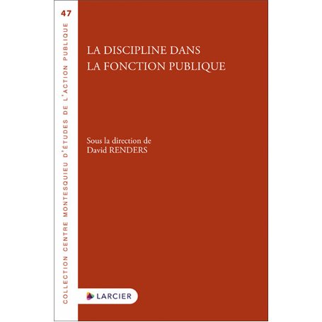 La discipline dans la fonction publique