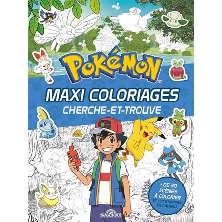 Pokémon - Maxi coloriages cherche-et-trouve