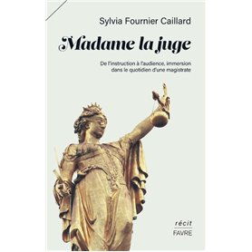 Madame la juge - De l'instruction à l'audience, immersion dans le quotidien d'une magistrate