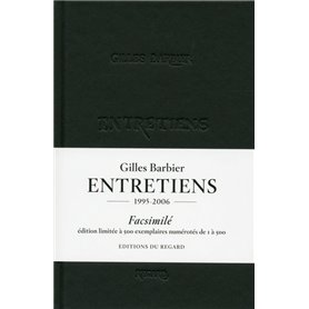 Gilles Barbier Entretiens Facsimilés