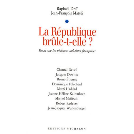 La république brûle-t-elle? essai sur les violence urbaines françaises