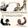 Grands discours minute