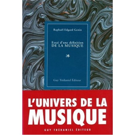 Essai d'une definition de la musique