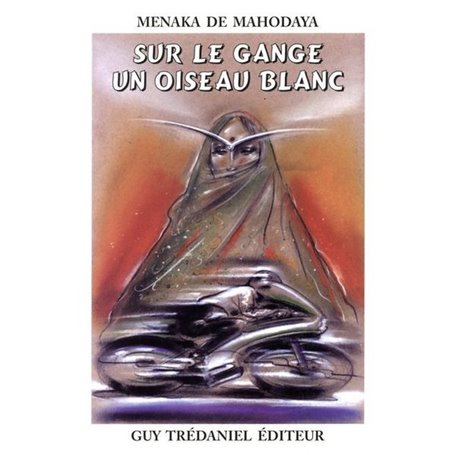 Sur le gange, un oiseau blanc