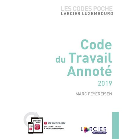 Code poche Promoculture-Larcier - Code du travail annoté 2019