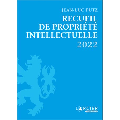 Recueil de Propriété intellectuelle 2022