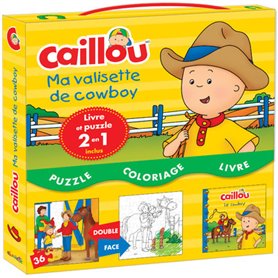 Caillou Ma valisette cowboy (avec Puzzle 2 en 1)