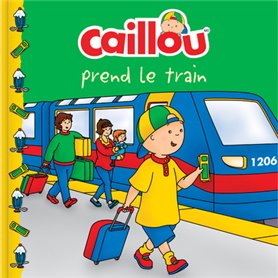 Caillou prend le train