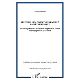 Réponses aux objections faites à la métaphysique