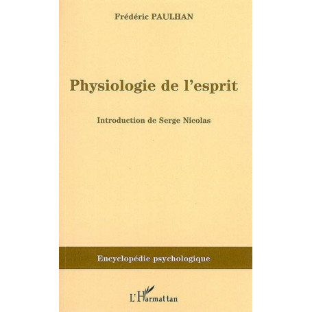 Physiologie de l'esprit