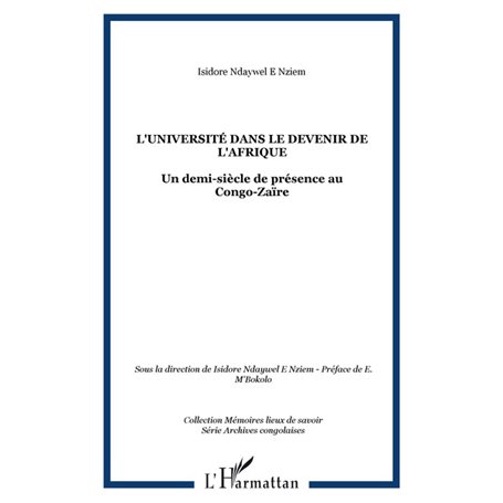 L'Université dans le devenir de l'Afrique