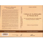 Critique de la philosophie de Thomas Reid