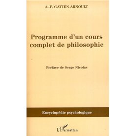 Programme d'un cours complet de philosophie