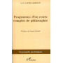 Programme d'un cours complet de philosophie