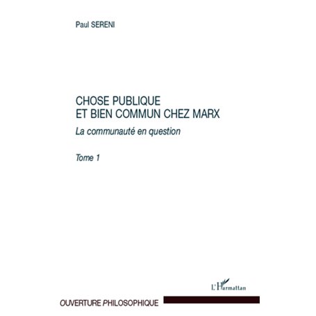 Chose publique et bien commun chez Marx