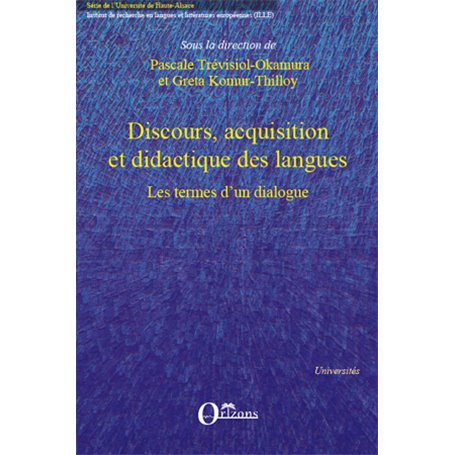 Discours, acquisition et didactique des langues